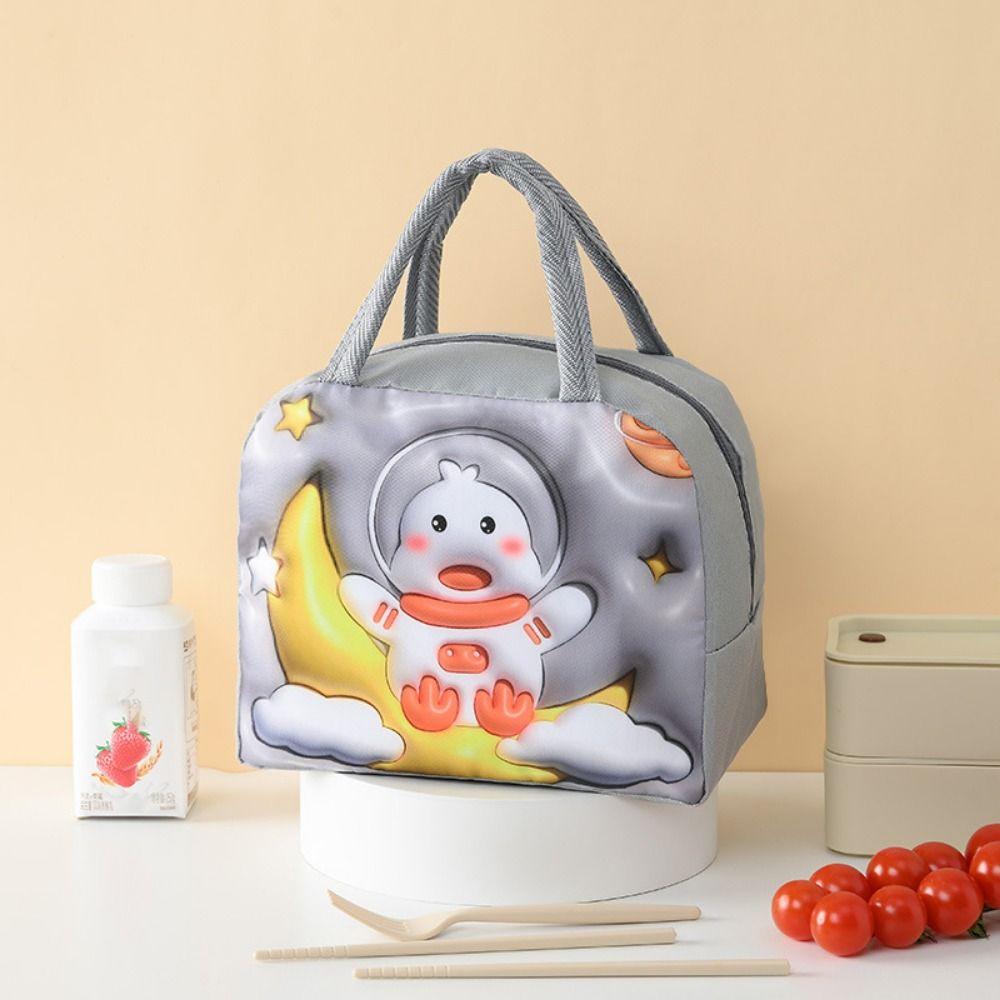 Thickened 3D Cartoon Insulated Lunch Bag Aluminum Foil Cool Food Bag Cute Thermal Lunch Bag  Picnic