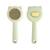 Cat Shaped Pet Grooming Brush for Shedding Removal and Detangling with Ergonomic Handle for Cats and Dogs
