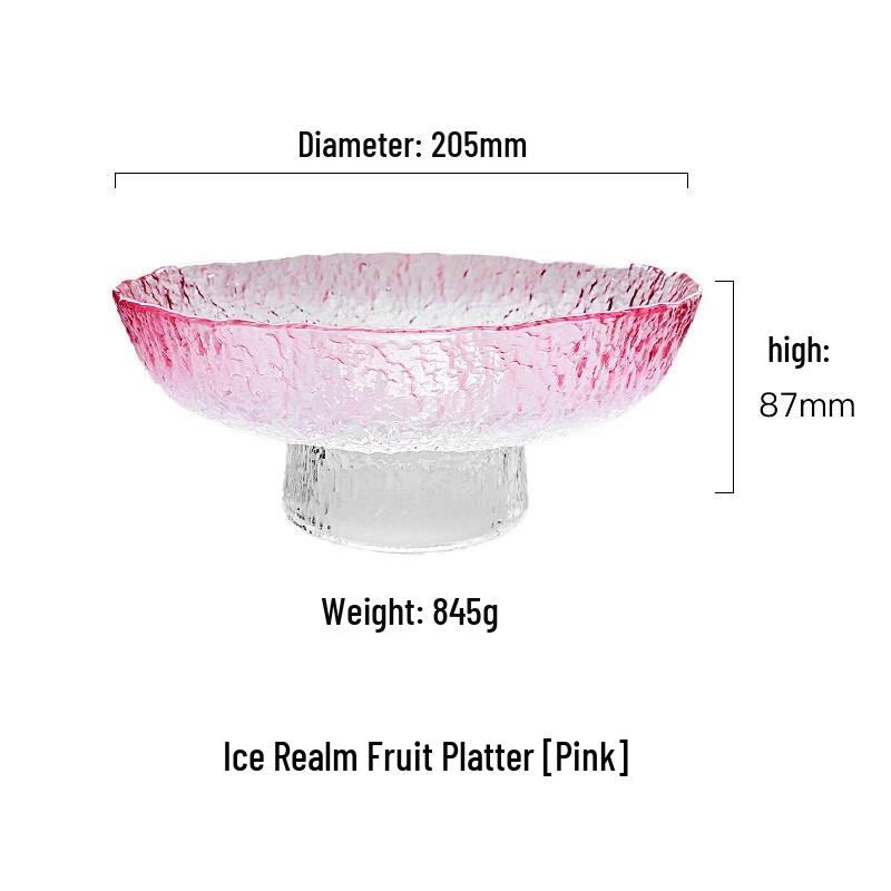 Udee Japanese Style Hammered Glass Serving Dish