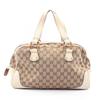 Used Bamboo GG Canvas Tote Bag 154377 Canvas Leather Beige Beige Used Women