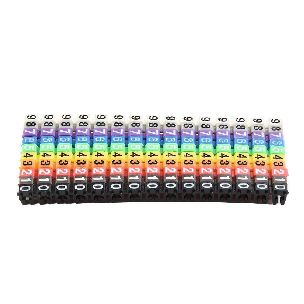 Wire Number Box Clip-on Design Colourful For Wire 1.5-6mm