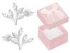 Silver Earrings Twigs With Zirconia Women's Rhodium-Plated Studs Leaves 925