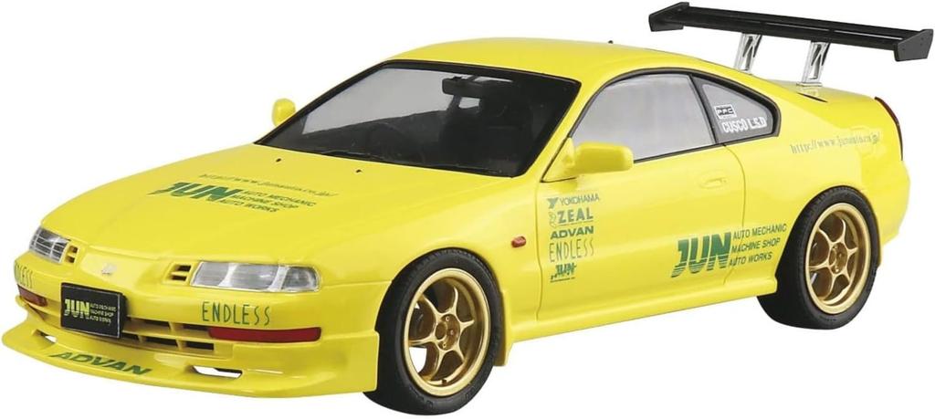 Aoshima Bunka Kyozai 1/24 The Tuned Car Series No.73 Honda JUN Auto Mechanic BB1 Prelude '91 Plastic Model Kit (Automobile)