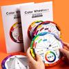 72 Farben Papierkartenrad Zum Malen Kreis Chromatisches Augenbrauenmalerei Design Nägel Professionelles Pigment Make-up Zubehör