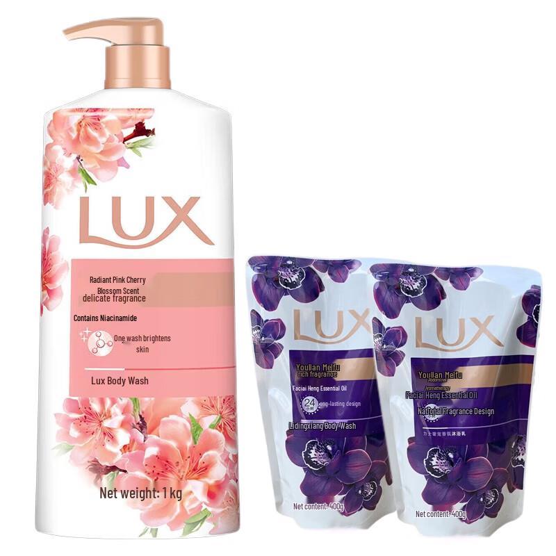 

LUX Radiant Pink Cherry Blossom Shower Gel Set