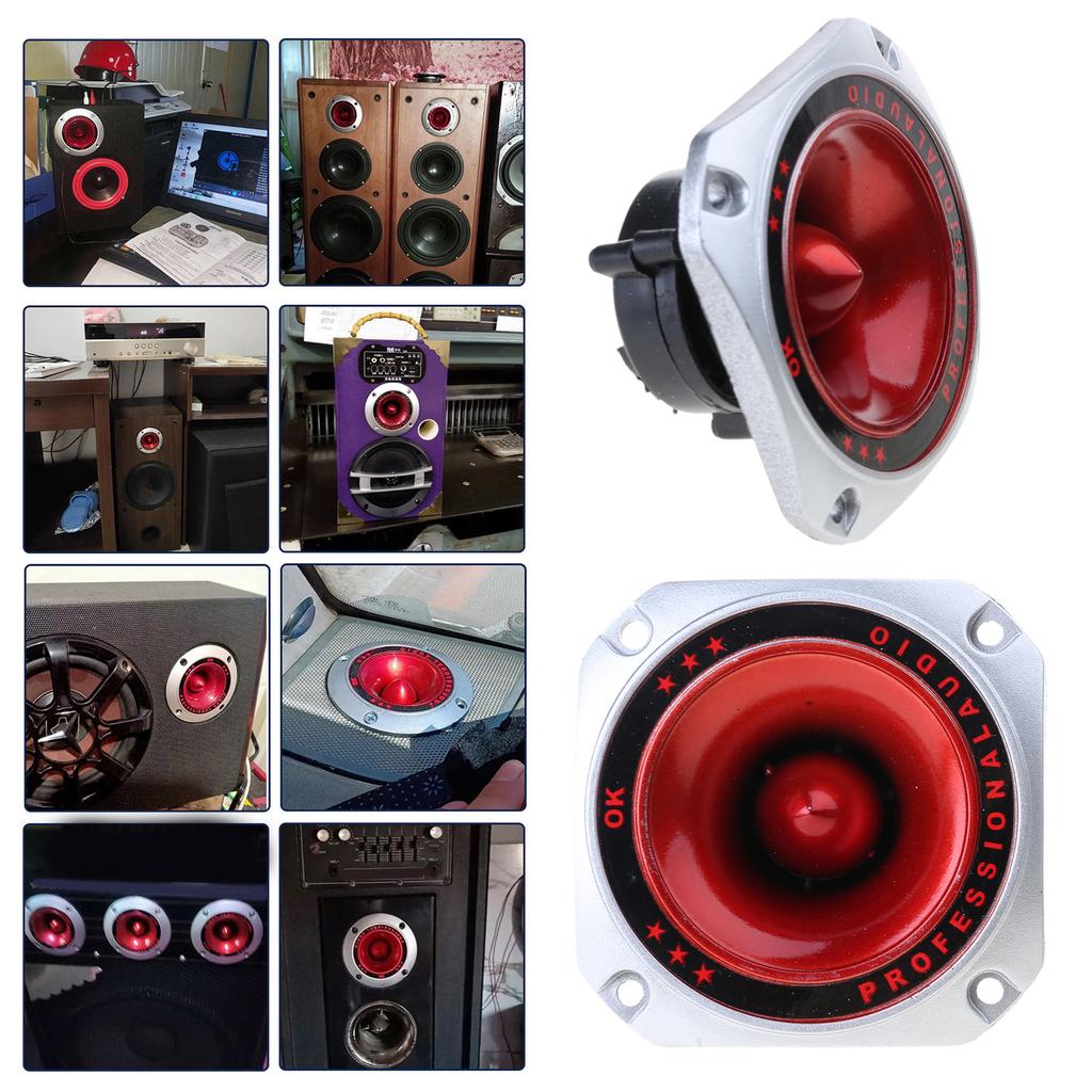 Set of 2pcs/1pc 3.5Inch Horn Piezoelectric Tweeter Subwoofer for Household Speakers Modification Treble Speakers 12V 24V