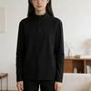 Women's Half-Zip Fleece Pullover - Warm, Long-Sleeved Sports Sweatshirt with Stand-Up Collar