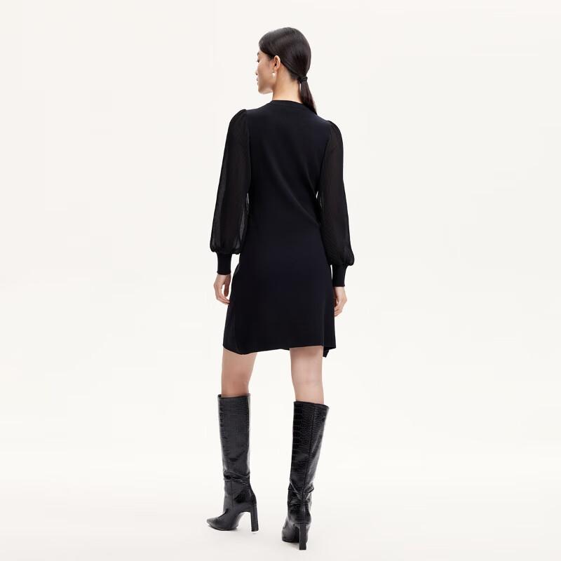 VEROMODA Women's New Chinese Style A-Line Knit Dress