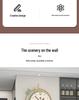 Elegant Cream Style Silent Wall Clock for Modern Living Room Decoration