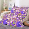 Bohemia Theme Flannel Throw Blanket Soft Warm Mystery for Bedroom Sofa Bed Decor Kids Adult Camping Gift King Queen Size Blanket