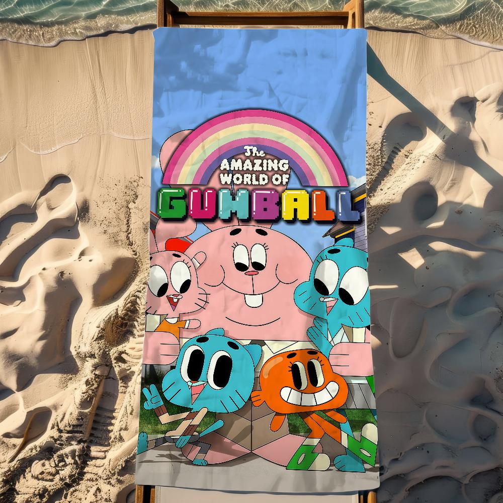 Handtuch Strandtuch Übergröße Schnelltrocknend Saugfähig G-gumball lustig Weich Schwimm W-Welt der Strandtücher A-Erstaunlich für Männer Frauen