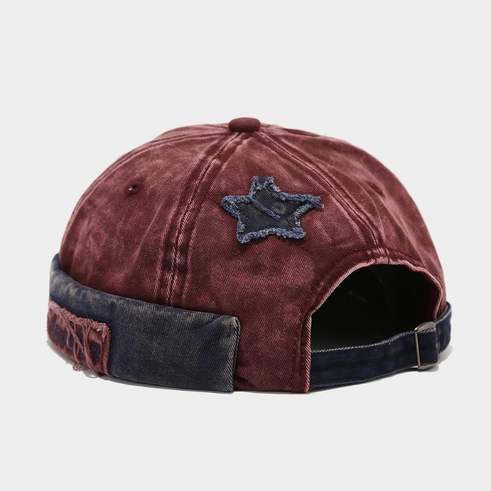 Adjustable Docker Cap Retro Hip Hop Hat Versatile Melon Hat  Unsiex