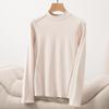 Long Sleeve Female Cold Basic Warm Shirt Autumn and Winter Bottoming Shirt Grinding Hair Herringbone Line Heating Inner Take Outside Wearing Tops