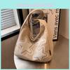 Large Capacity Canvas Bag Street Fashion Cute Star Shoulder Bag Casual Tote Bag