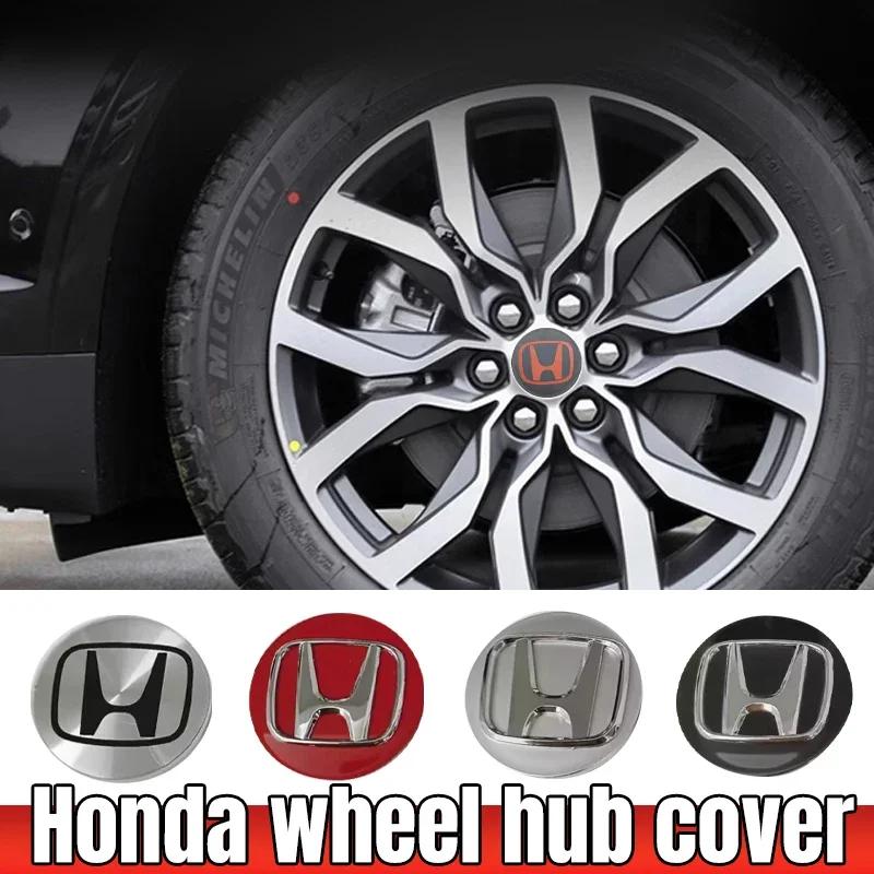 4pcs 69mm Car Wheel Center Hub Center Cap Rim Hub Dustproof Cover Emblemem For Honda Fit Jazz GK5 Civic Type-R CRV Pilot Accord