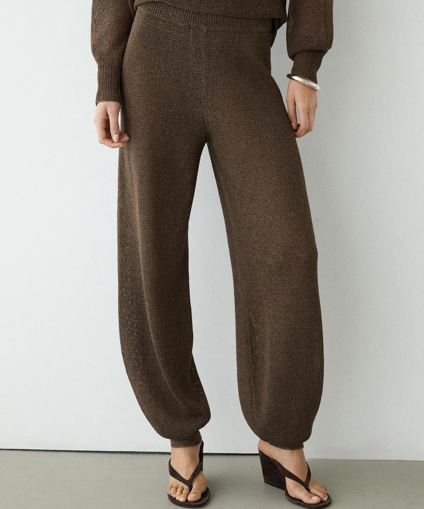 Masimodutti Balloon Fit Knit Pants Total Look