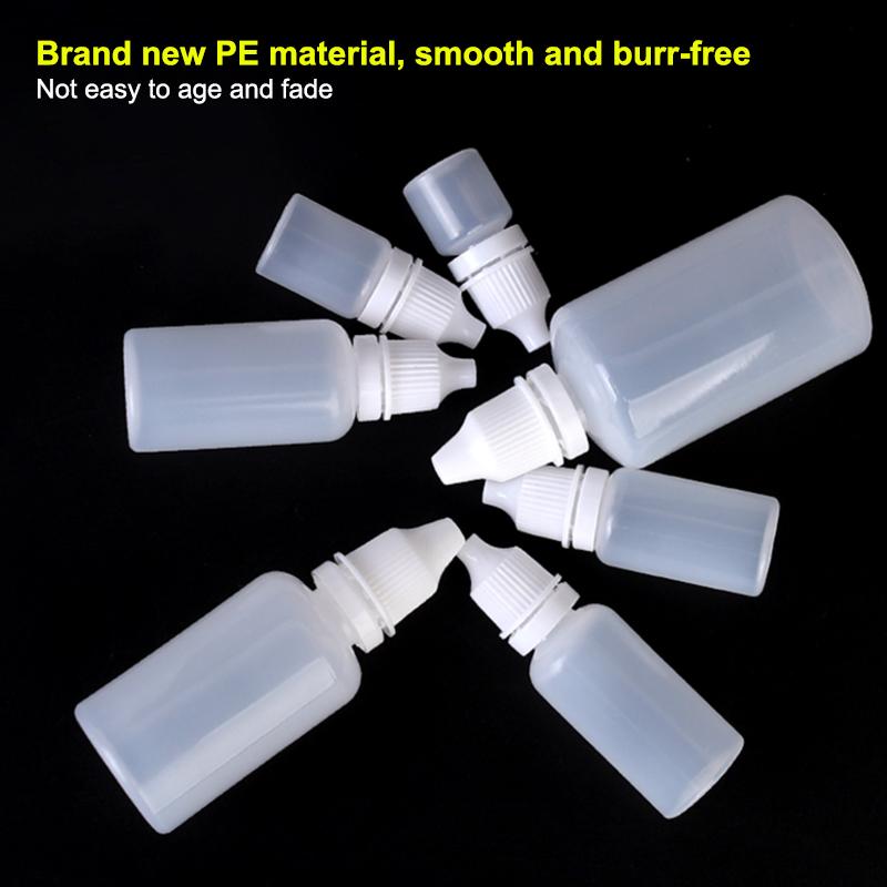 10 Pezzi Flacone Vuoto per Collirio Flacone Spremibottiglia per Collirio 5/10/15/20/30 ml Flaconi Contenitori Gocciolatori Liquidi per Occhi Flacone Ricaricabile