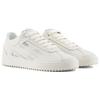 Emporio Armani Leather Round Toe Lace-Up Low-Top Sneakers Men Sneakers White X4X643XN95200894
