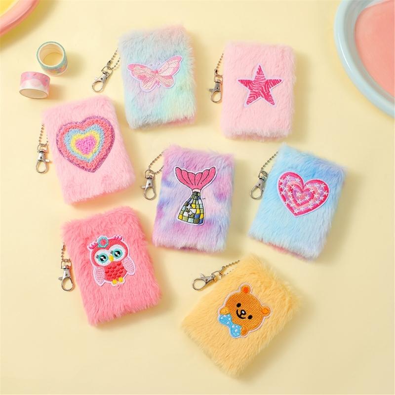 Mini Plush Writing Pad Ergonomic Pocket Notebook Recycled Paper Notepad For Office School Essential
