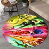 1PC Miraculous Adventures Round Rug, Non-slip Chair Mat, Home Decor, Circle Carpet Perfect for Office, Bedroom, Living Room,Christmas Gift