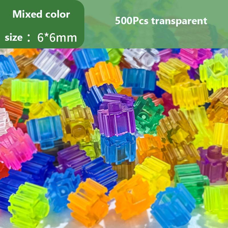 

1000/500Pcs 6*6mm DIY Creative Bricks Bulk Model Figures Educational Kids Building Blocks Mini Diamond Micro Building Blocks