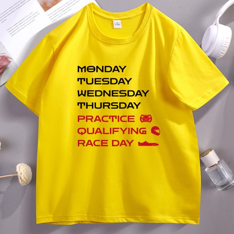 Funny Race Day Racing Graphic T Shirts Women Casual Crewneck Cotton Short Sleeve Tshirt Pullover Soft Breathable Tshirt Clothes