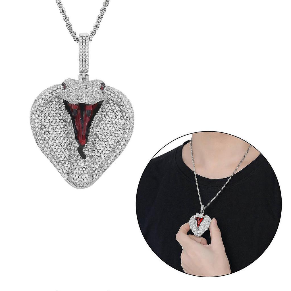Punk Snake Necklaces For Women Classic Animal Zircon Snake Pendant Necklace Female Birthday Statement Jewelry Gift