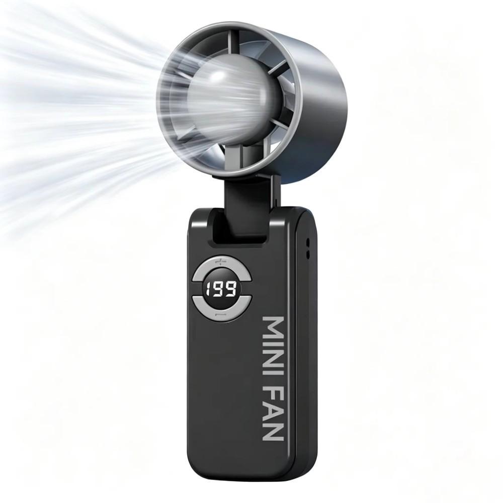 

Powerful High-speed Fan USB Rechargeable MINI Turbo Fan Summer Handheld Fan Outdoor Travel чёрный