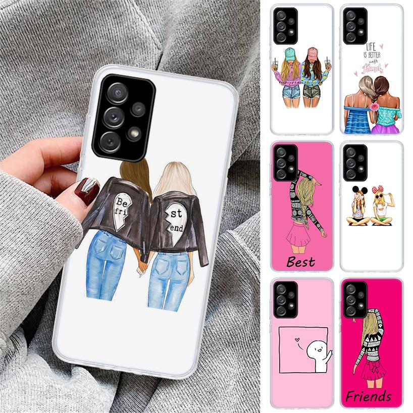 Best Friends BFF Matching Phone Case for Samsung Galaxy A17 A16 A15 A14 A13 A57 A56 A55 A54 A53 A37 A36 A35 A34 A33 A26 A25 A24