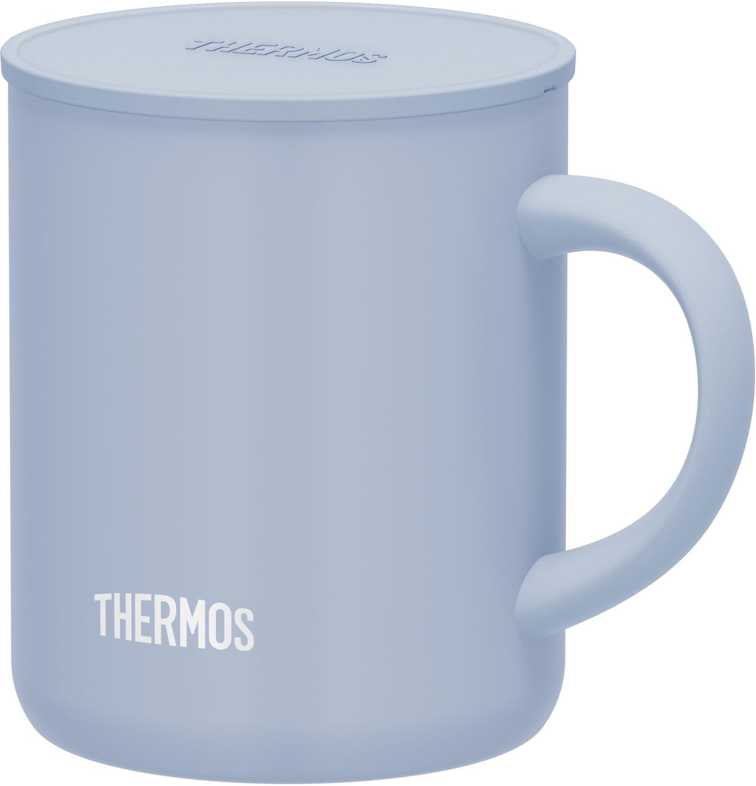THERMOS Кружка из нержавеющей стали с вакуумной изоляцией, цвет пепельный, 350 мл, синий, JDG-352C