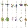 5D Diamantmalerei Windspiel Libelle Schmetterling Anhänger Wandkunst Kristall Perlen Haus Tür Fenster Dekoration DIY Handwerk