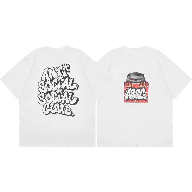 Difference Market Currency ASSC CLUB Hiroshi Fujiwara Lightning Series Printed Men's and Women's Loose Casual Short Sleeve T-Shirt