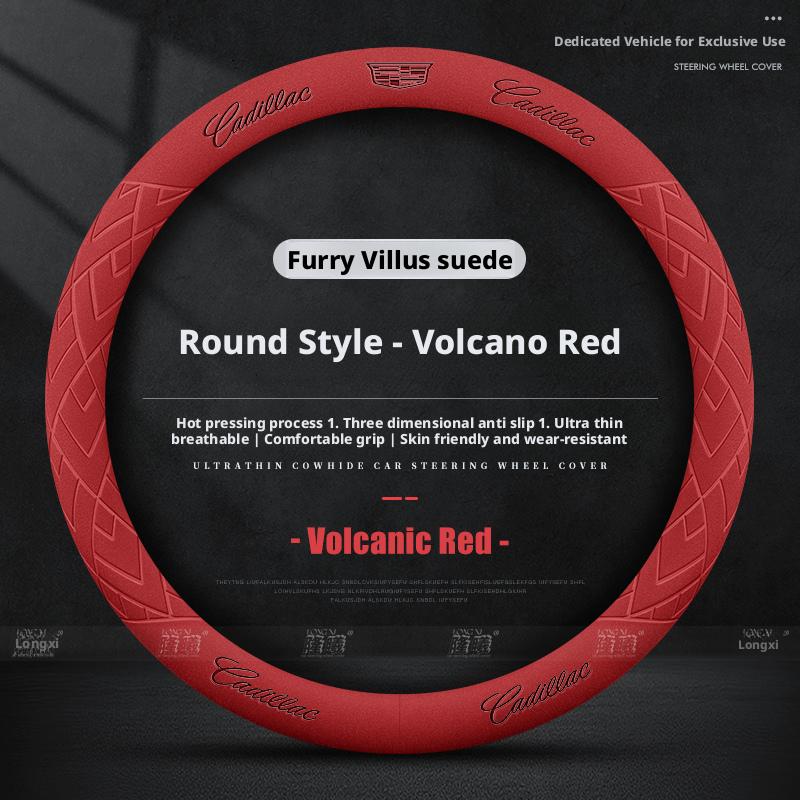 Applicable to Cadillac steering wheel covers: CT5, ATSL, XT4, XT5, XT6, CT6, CT4, XTS, faux leather steering wheel grips