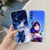 RE33 Genshin Impact Transparent Phone Case for Motorola Moto Edge 20 30 40 50 S30 Fusion Ultra Pro Neo Lite + G200 G23