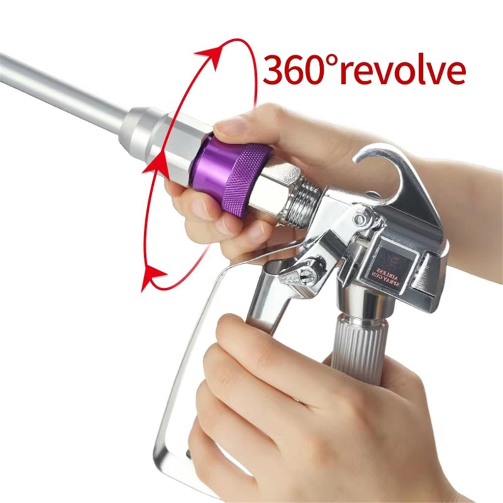 Airless Paint Spraying Fan Pivot Rotary Joint 360° Rotation ,Airless Sprays Accessory Pivoting Swivel Connector