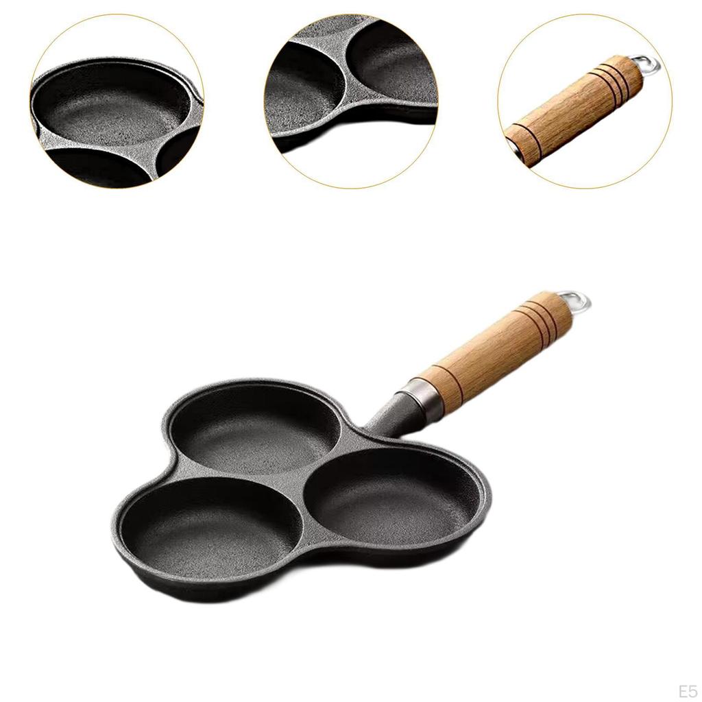Egg Frying Easy Clean Multifunctional Nonstick for Burger Omelet Outdoor triple
