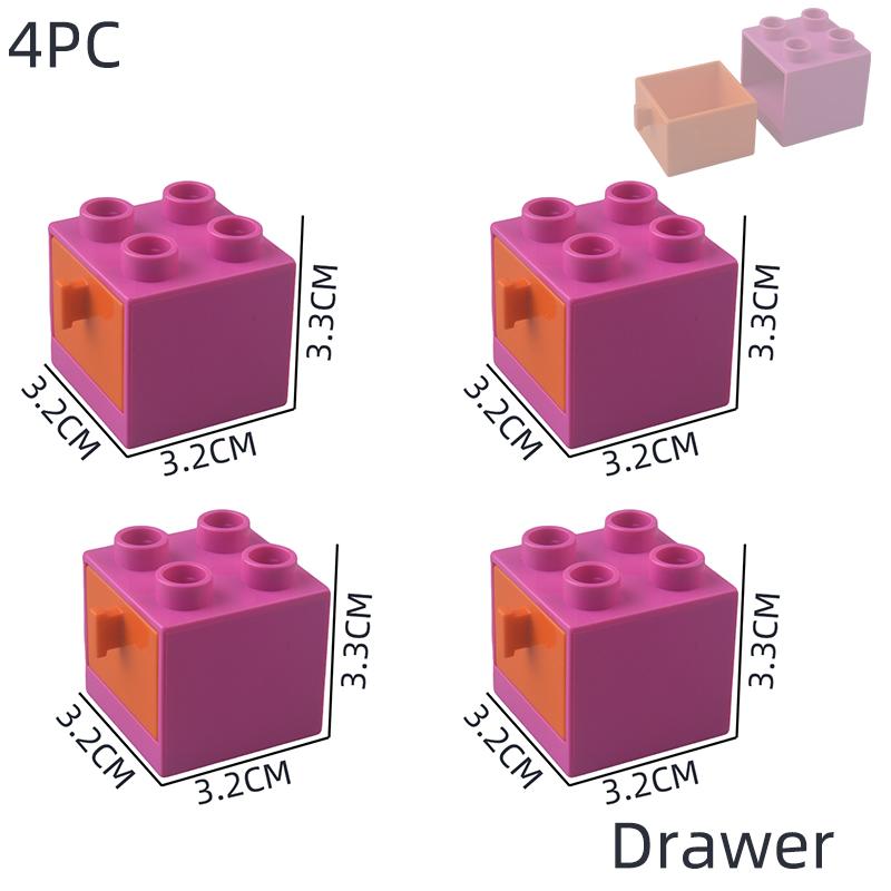 Große Bausteine Haus Zubehörteile Dach Fenster Wand Bauen Zusammenbauen Steine Lernspielzeug Für Kinder Geschenk
