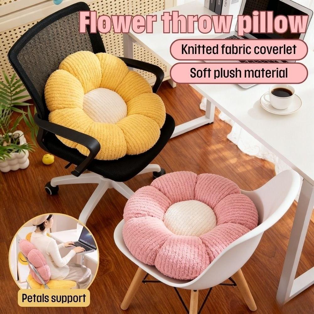 New PP Cotton Pillow Comfortable Round Shape Flower Pillow Decorative Pad Soft Seat Sofa Use