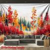 Autumn Forest Scenery Digital Printing Polyester Wall Tapestry Suitable for Use In Living Rooms Bedrooms Offices Bars Party