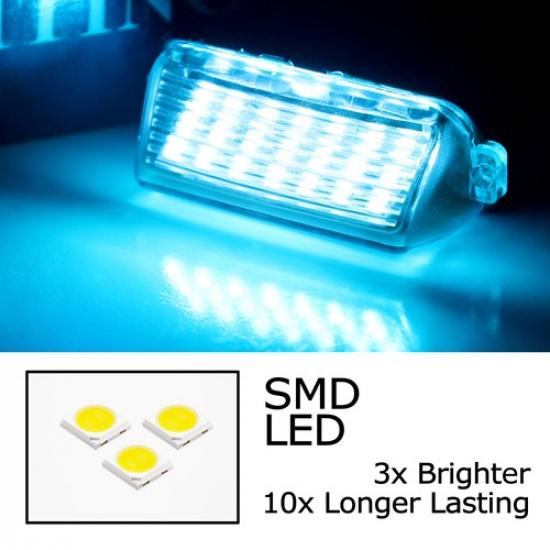 Ice Blue Full LED License Plate Lamps For Toyota Camry Highlander Avalon Prius C