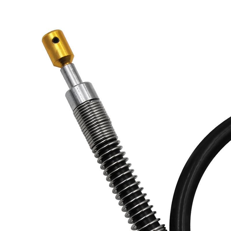 Smerigliatrice a stelo flessibile con mandrino da 4 mm placcato in rame a molla