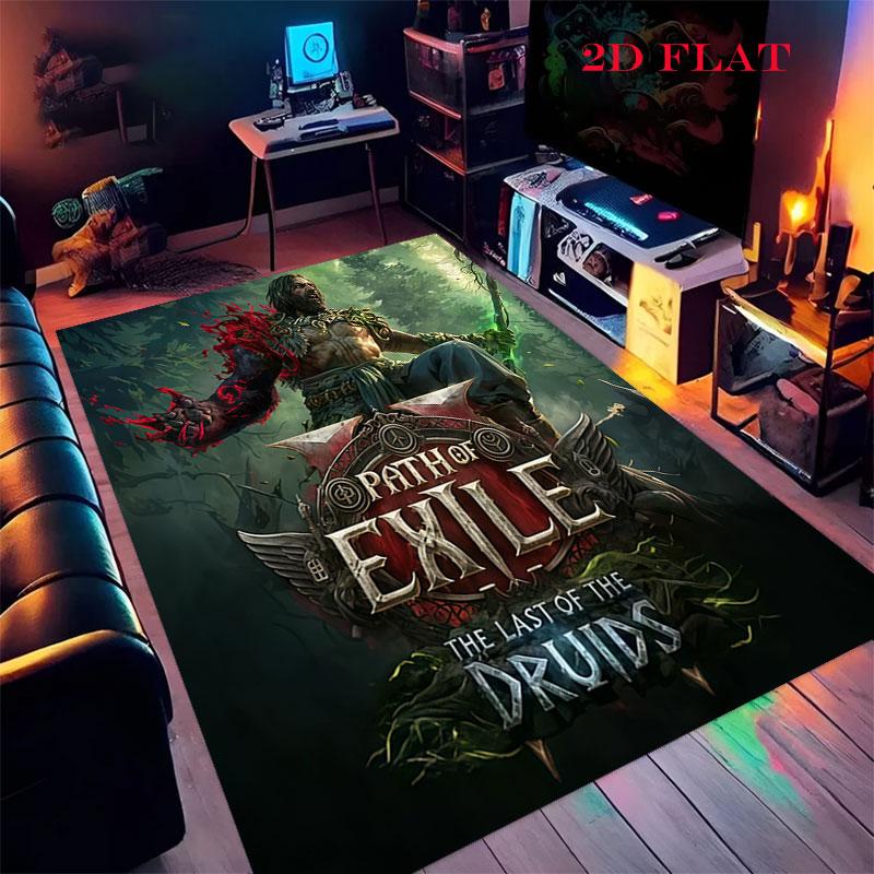 Path of Exile 2 Carpet Rug for Living Room Bedroom Home Sofa Decoration,Kids Play Nonslip Floor Mat