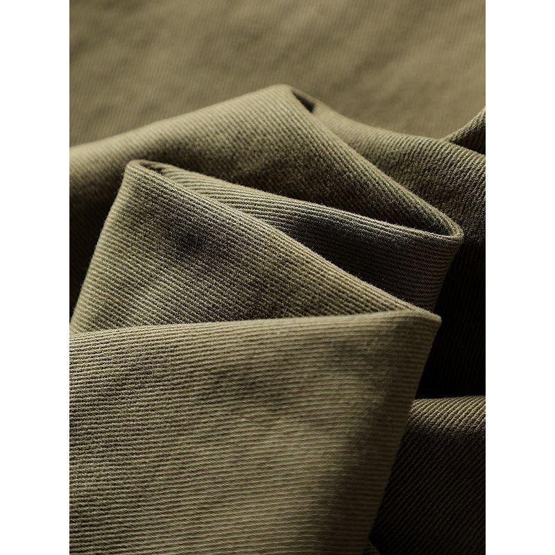 Amekaji American vintage Cotton Casual Cargo Shirts Men's Long sleeve Multi-pockets Outerwear Foreign Trade Men's Shirt