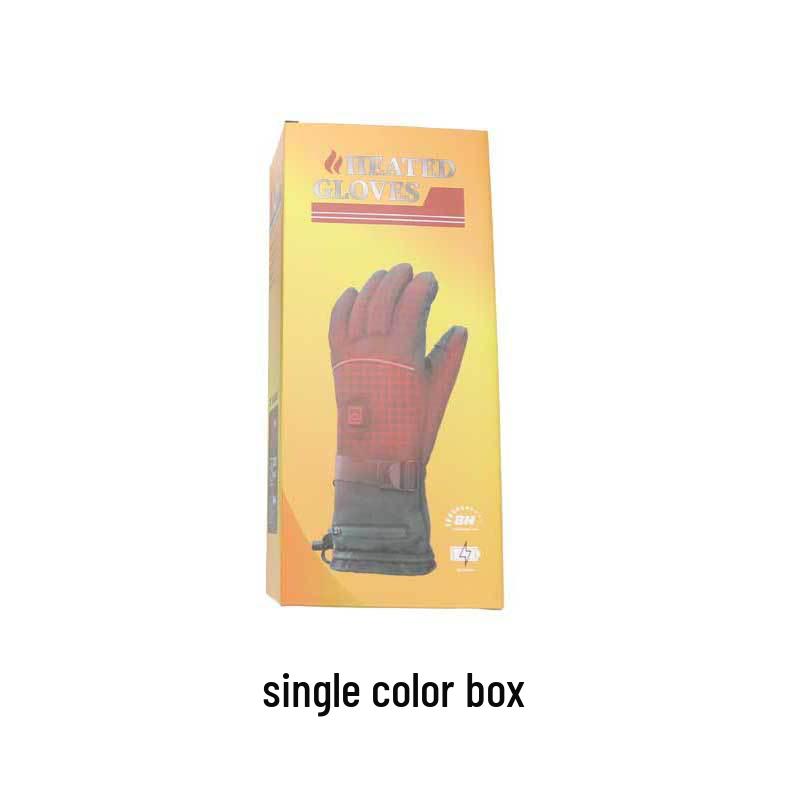 Motorcycle Heated Gloves with Three-Level Temperature Control - Ski Cold-Proof, Thickened, Electric Warmth