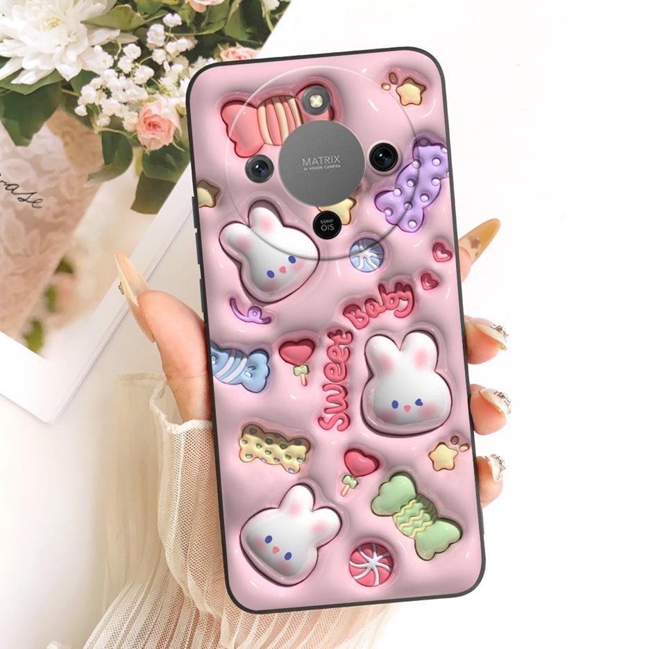 For Honor Magic 8 Lite Case Honor X9d MTN-NX1 Cute Dog Panda Cartoon Cover Silicone Case For Honor X70 X 70 HonorX9d Soft Fundas