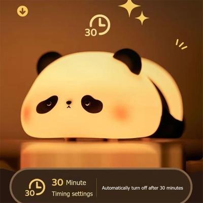 Panda Led Night Light Lamp Kawaii Animal Cartoon Nightlight for Kids Bedside Bedroom Living Room Decorative Christmas Toys Gift
