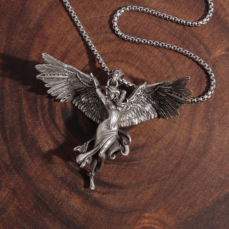 Pendant Retro Angel Goddess Versatile Necklace