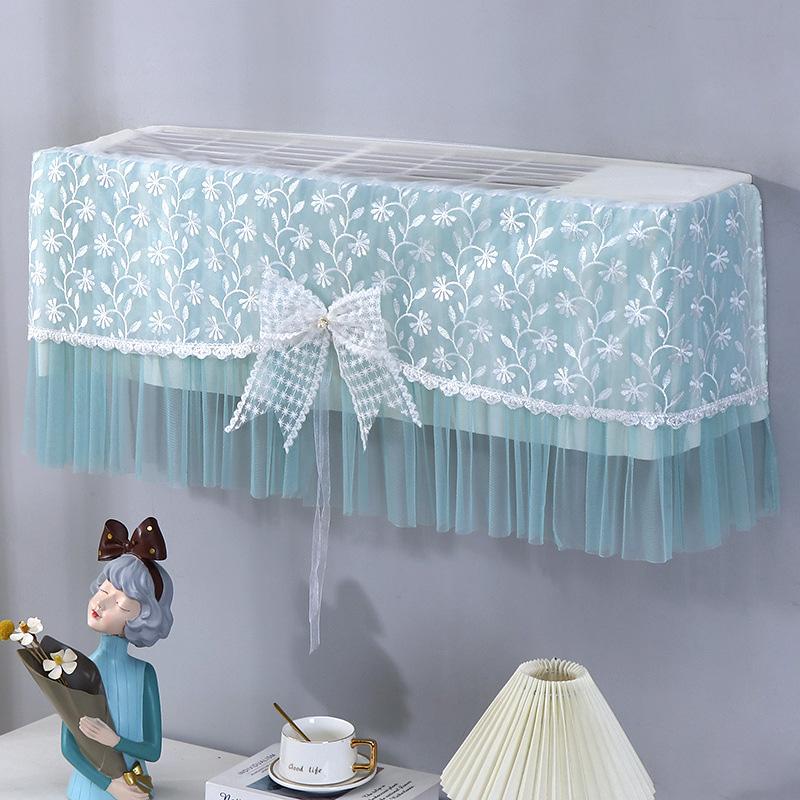 1pc Conditioner Cover Prevent Direct Blowing Bow-Tie Windshield Curtain Hanging Air Dust-proof