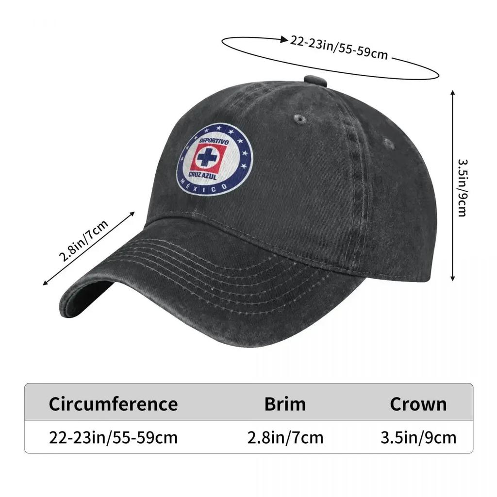 New Cruz Azul Futbol Club Baseball Cap For Men Cotton Hats Adjustable Hat Fashion Casual Cap Truck Driver Hat