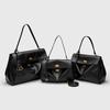 New Leather Bag Women's Large-capacity Tote Bag Shoulder Handbag Lock Commuter Armpit Bag